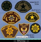 Salt Lake County Sheriff  3 Patches Set Lot Old   Utah Police Patch  2b