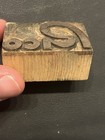 Vintage Rico Letterpress Printer   s Block     Metal On Wood Type     1 Oz