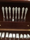 Wallace  rose Point Sterling Silver Flatware  36 Pieces  For A Setting Of 8