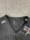 Ufc Reebok Women s V-neck Mma Graphic T-shirt Large New