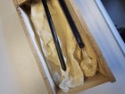 Nos Unused Antique Glass Dip Pen Set 2 In Orig W e  Wright Keene Nh Wood Box
