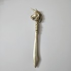 Vintage Solid Brass Unicorn Letter Opener Mythical Figural Desk Knife 8 