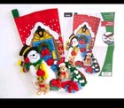 Bucilla Gifting Snowman Felt Applique Christmas Stocking 18  89533e