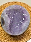 4 3 Lb  Natural Amethyst Geode Sphere Crystal Druzy Ball Polished Agate Decor