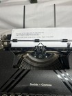 Vintage 1947 Smith Corona 4 Bank Silent Portable Typewriter   Case - Very Nice