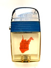 Scripto Vu Vintage Lighter  almost Heaven West Virginia  With Blue Band