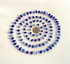 Beach Sea Glass Cobalt   Cornflower 100 Pieces Tinies Genuine Surf-tumbled