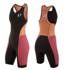 Pearl Izumi Elite Pursuit Women Black Clementine Triathalon Race Suit Kit Medium