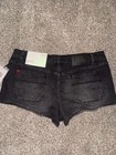 Bdg Micro Carpenter Denim Shorts In Black Wash