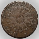 1783 Nova Constellatio Colonial Copper  Pointed Rays  crosby 1-a  - Damage
