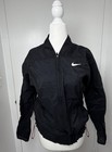 Nike Running Women s Full Zip Track Jacket Black Pink Pinwheel Graphic Size M