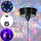 6rpm Rgb Lamp Rotating Motor 18led For Mirror Disco Ball 6  8  12  Dj Party  li