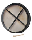 14 Inch Bodhran  Wood Frame With Cipin  Black Frame  Mpn B414