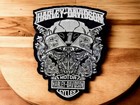 Harley Davidson Patches X Large Patche Skull Patches Iron   On Sew On Vests