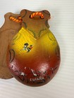 Vintage Spanish Wooden Flamenco Castanets Pair Hand Painted