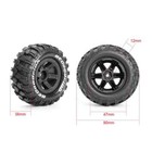 90mm Monster Truck Buggy Tires Wheel 12mm Hex For Mjx 10208 1 10 1 16 Rc Car