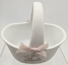 Vintage 1987 Enesco Precious Moments Miniature Porcelain  happy Easter  Basket