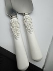 Sheffield England Wedding Cake Knife And Server Set  - Roses - Preowned