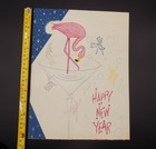 Vintage The Flamingo Hotel Restaurant Menu New Years Eve 1955 Las Vegas Nevada