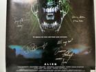 Alien Signed Movie Poster With Coa   8 Signatures - Ridley Scott Sigourney Weave