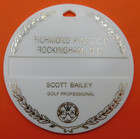 Vintage Golf Course Bag Tag - Richmond Pines Country Club - Rockingham Nc