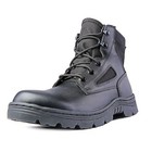 Ridge Men 6  Leather Non-slip Tactical Military Work Black Shoe Boot