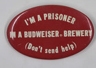 Lot Of 4 Vintage Budweiser Beer Pinback Buttons     Clydesdale   Promo Breweriana
