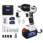 420nm 1 2  Cordless Brushless Impact Wrench Torque Drill For Makita Battery 18v