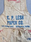 Vintage Lumber Apron Cp Lesh Paper Company Indiana Advertising Collectible