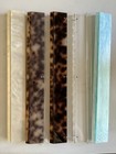 20 Inch Acrylic Mahjong Racks Scalloped  With Pushers Set Of 4   five Colors  