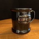Harley Davidson Mug 3d Embossed Logo Black Vintage Unused