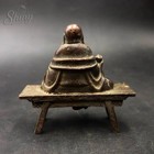 Authentic Bronze Damo Buddha Statue Ancient Chinese Artifact Tibet 19th Century