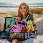 50 x60  Dachshund Blanket Weiner Dog Gift For Women Christmas Birthday