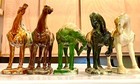 Lot 5 Chinese Tang Dynasty Terracotta Horses Antique Crazing Sancai Glaze 6 