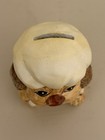 Vintage Ceramic Dog Piggy Bank Taiwan Still Bank Doggy Coin Bank Chef Dog