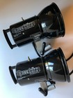 Two Speedotron Black Line Universal Lights Unit Model 102 W covers   Reflectors