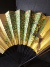 Vintage Japan Airline Fan  Tawaraya Sotatsu Design On Fan