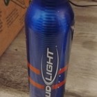 Bud Light Blue Aluminum Beer Bottle Breweriana Collectible Bar Decor