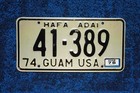 1976 Guam Usa License Plate