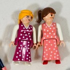 Playmobil 4x Victorian Lady woman Navy pink 5 Children girls People Figure Lot