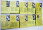 Nancy Drew  1-10 Complete Set Hardcover Books 1960s 1970s Yellow Grosset Dunlap