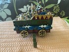Rare Vtg Christmas Express Train Toy Car Stocking Holder Great Shape Bear Tree
