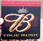 Vintage Budweiser True Music Beer Coasters Cardboard Lot Of 6 - Usa