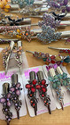 33 Pc Lot Muse Rhinestone Flower Hair Clips Crystal Y2k Boutique Bundle  400 Rv