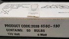 Midway Brand Light Bulbs 130volt 6 Watt E14 Base- Clear  Set Of 2 - 50 Pcs Each