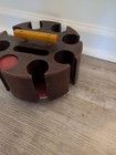 Vintage Poker Wood Rack Partial Clay Chips Cheap Good Quality