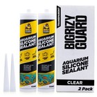 Clear Aquarium Silicone Sealant 2x10 14oz - Waterproof  Non-toxic  Fast Cure  2