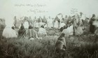 Old Antique Vtg Dated 1909 Rppc Native American Indians Photo Of Beef Issue Okla