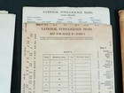 1920 National Intelligence Tests Kit B-1   Original Us Army Ww1 Testing Program