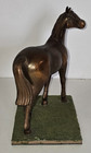 Vintage Bronze Horse Statue Figurine